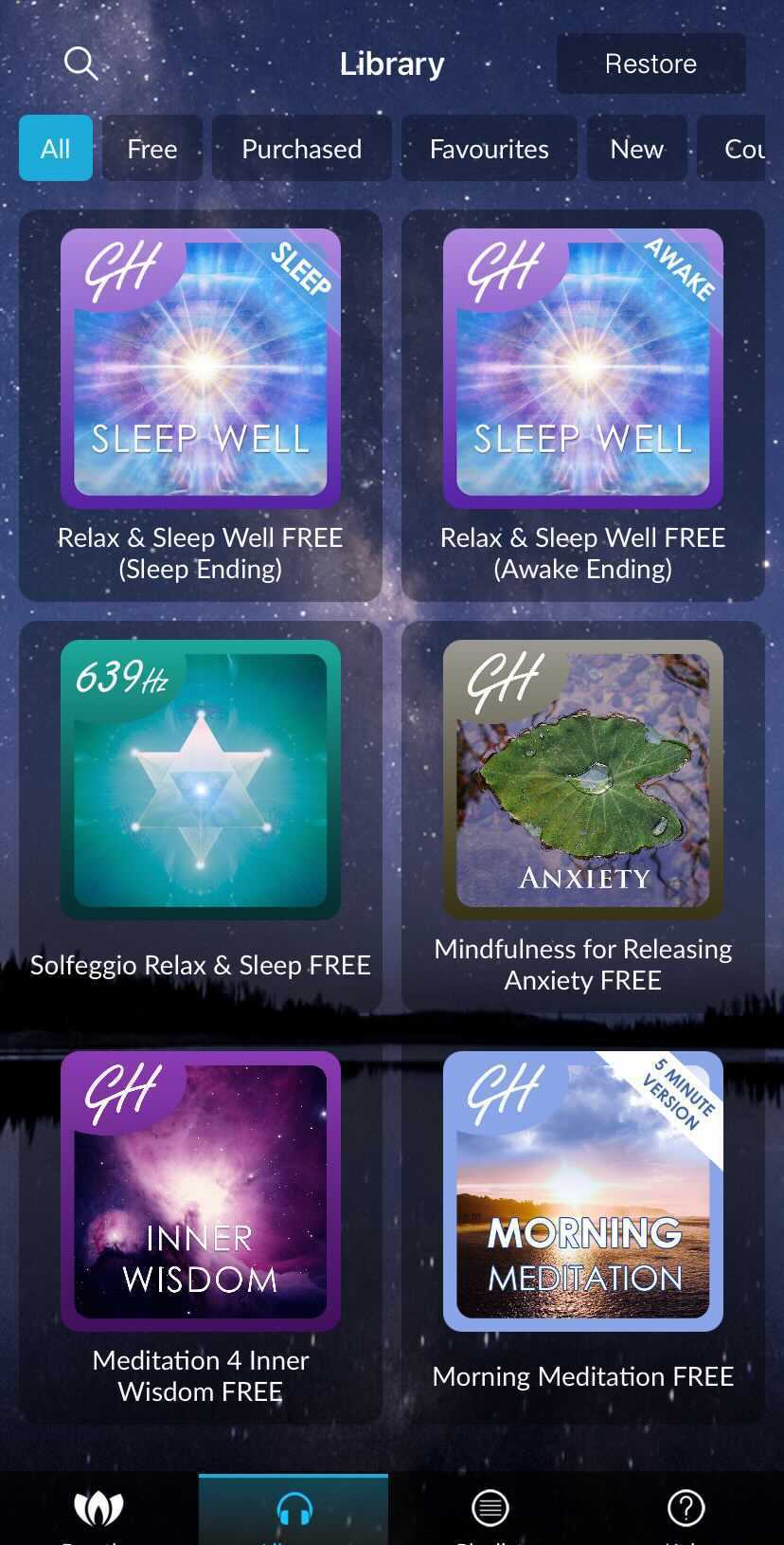 Relax and Sleep Well tiene una serie de ofertas gratuitas para ayudarlo a descansar.