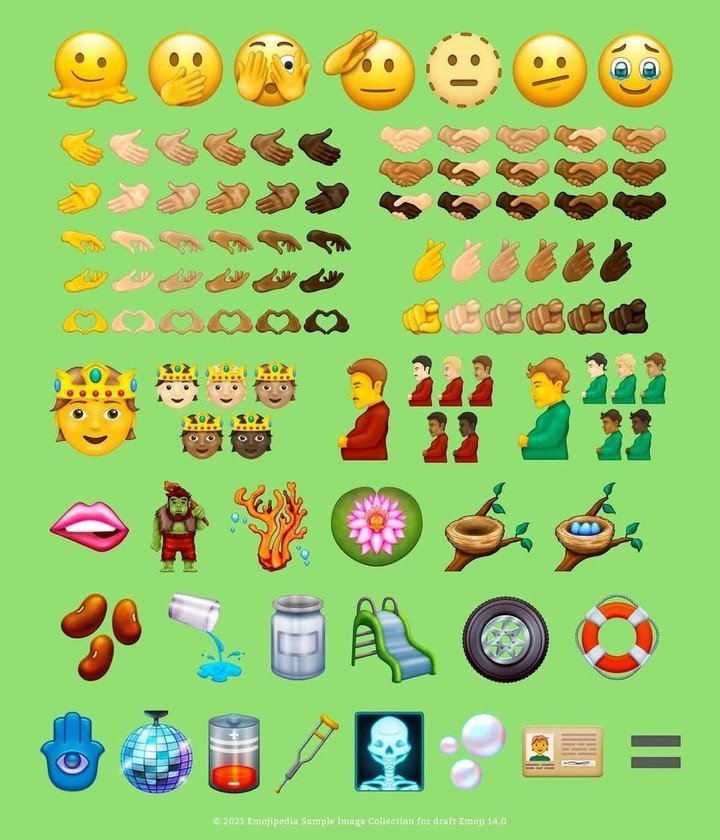 Los 37 nuevos emojis aprobados por Unicode.