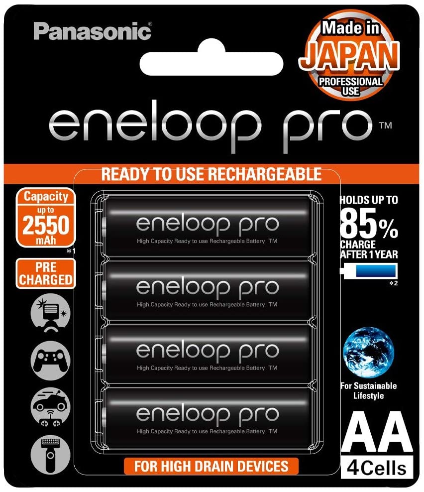 Baterías recargables Panasonic Eneloop Pro Aa