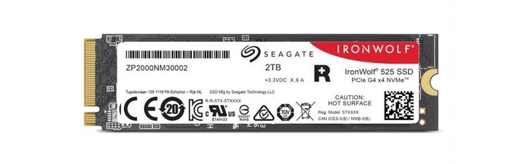 Iron Wolf 525 de Seagate viene en modelos de 2TB, 1TB y 500GB.