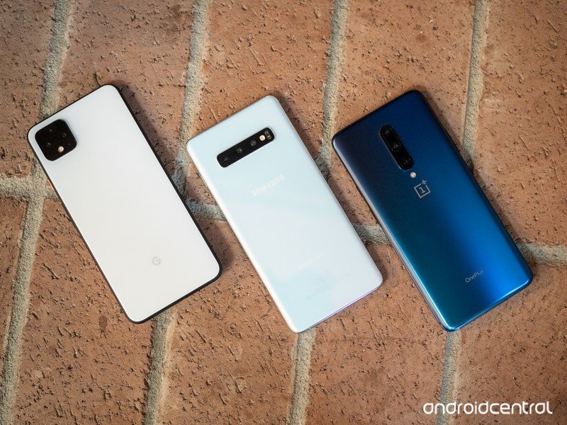 Google Pixel 4 XL, Galaxy S10 + y OnePlus 7 Pro