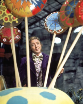 Gene Wilder como Willy Wonka en "Willy Wonka y la fábrica de chocolate" en 1971.