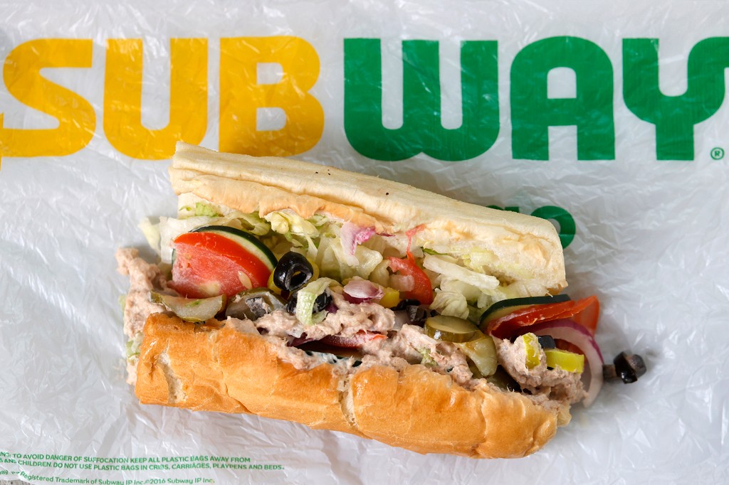 Sándwich de atún subway