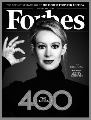 Forbes calificó a Elizabeth Holmes como una de las mujeres más exitosas en los negocios antes de que se investigara su empresa. 
