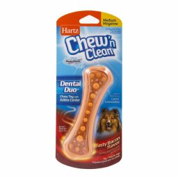 Juguete para perros Hartz Chew 'n Clean Dental Duo, mediano ($ 3.36)