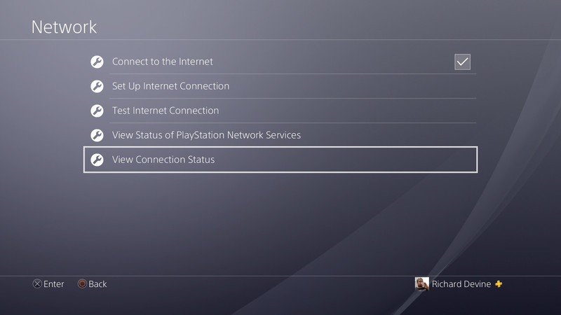 Configuración de red de PS4