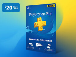 PlayStation Plus: suscripción de 12 meses + crédito de tienda de $ 20 - $ 49.99