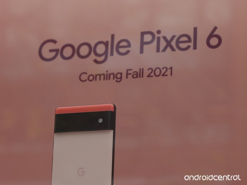 Google Pixel 6 Próximamente Unidad de visualización Nyc Naranja Cerrar