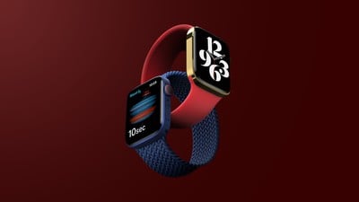 Características inéditas del Apple Watch 7 Rojo plano