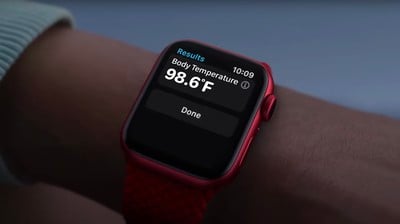 Temperatura corporal del Apple Watch