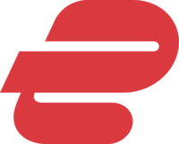 Logotipo del monograma de Expressvpn