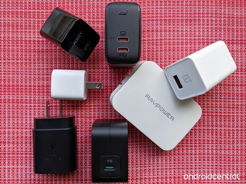 Cargadores de teléfono USB-C Nov 2020 Aukey Ravpower Oneplus Samsung