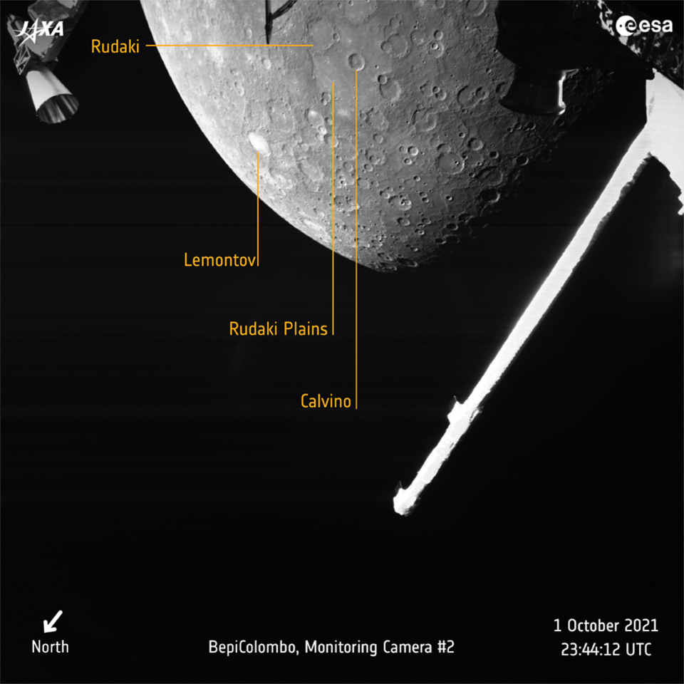 La geología de Mercurio vista desde arriba.