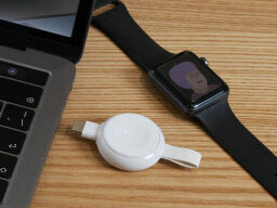 Cargador de USB a Apple Watch portátil blanco