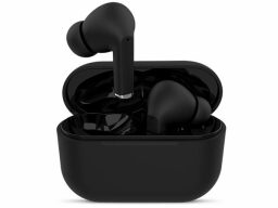 auriculares negros con un diseño similar a los AirPods Pro