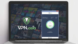 Aplicación VPN.asia en la computadora portátil