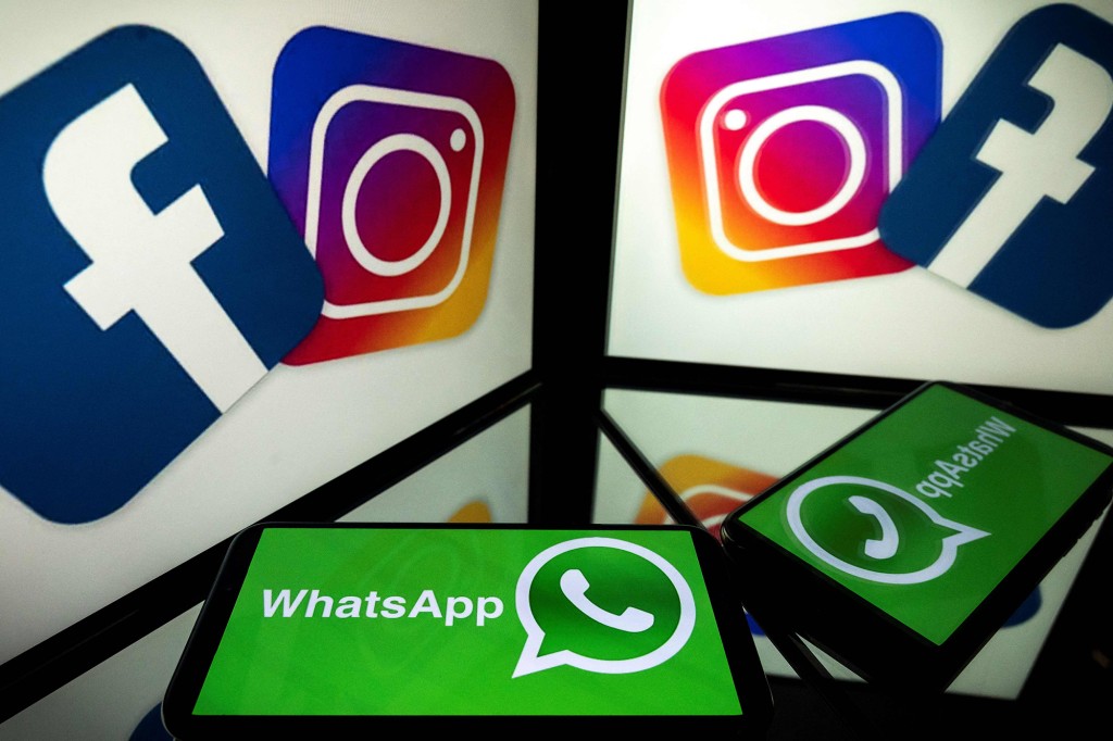Logos de Facebook, Instagram y WhatsApp