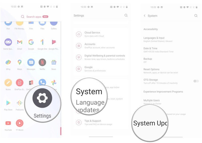 Instale OxygenOS 12 basado en Android 12
