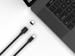 el cable usb evri junto a un macbook