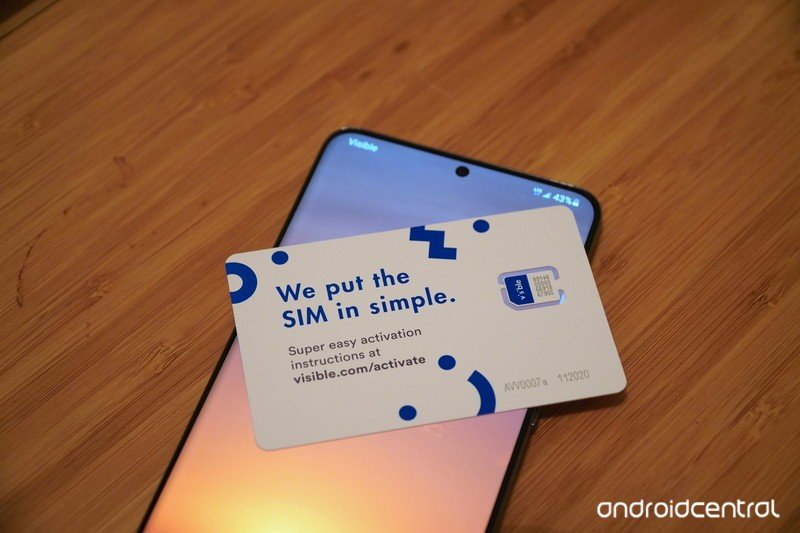 Visible SIM card Galaxy S20+