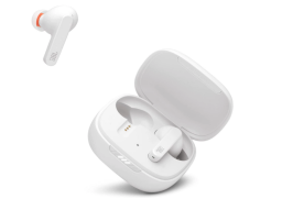 auriculares inalámbricos verdaderos blancos JBL Live PRO + en estuche de carga