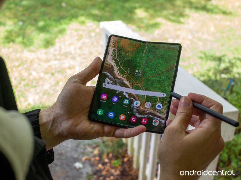 Samsung Galaxy Z Fold 3 S Pen Tomando notas