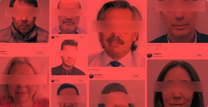 Las imágenes difundidas por la cuenta "AnibalLeaks"