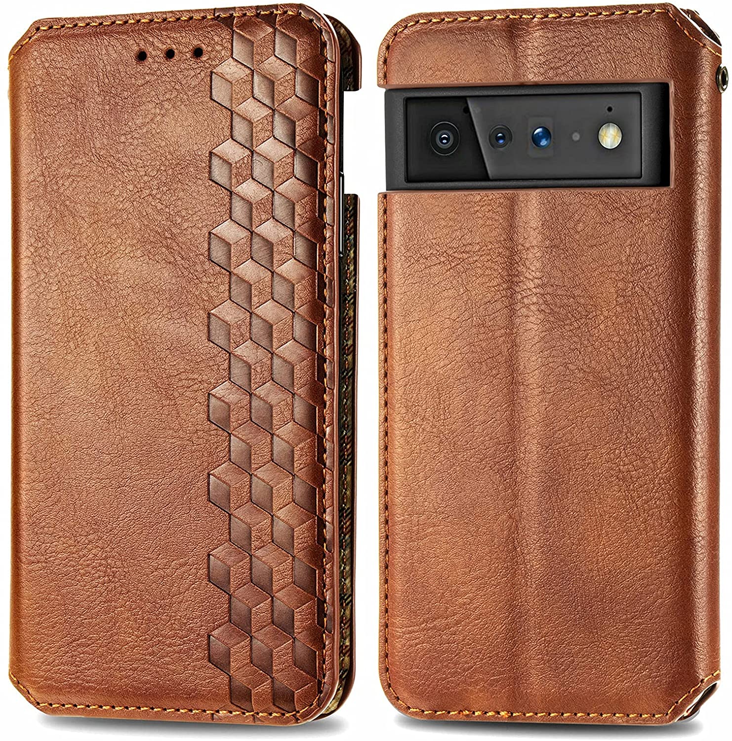 Funda de piel Haijun para Pixel 6 Pro