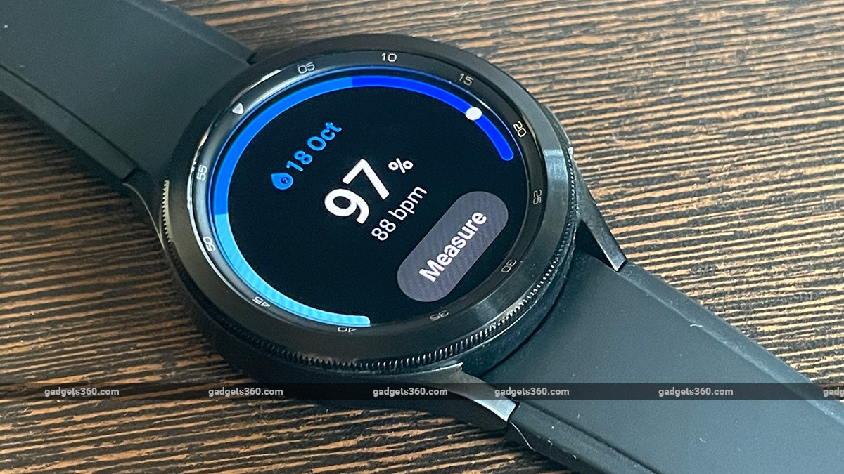 Galaxy Watch4 Classic spo2 gadgets360 Revisión de Samsung Galaxy Watch 4 Classic