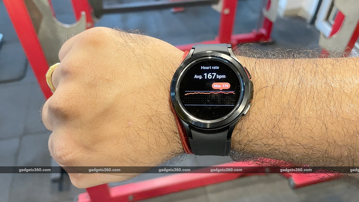 Galaxy Watch4 Classic Fitness gadgets360 Revisión de Samsung Galaxy Watch 4 Classic