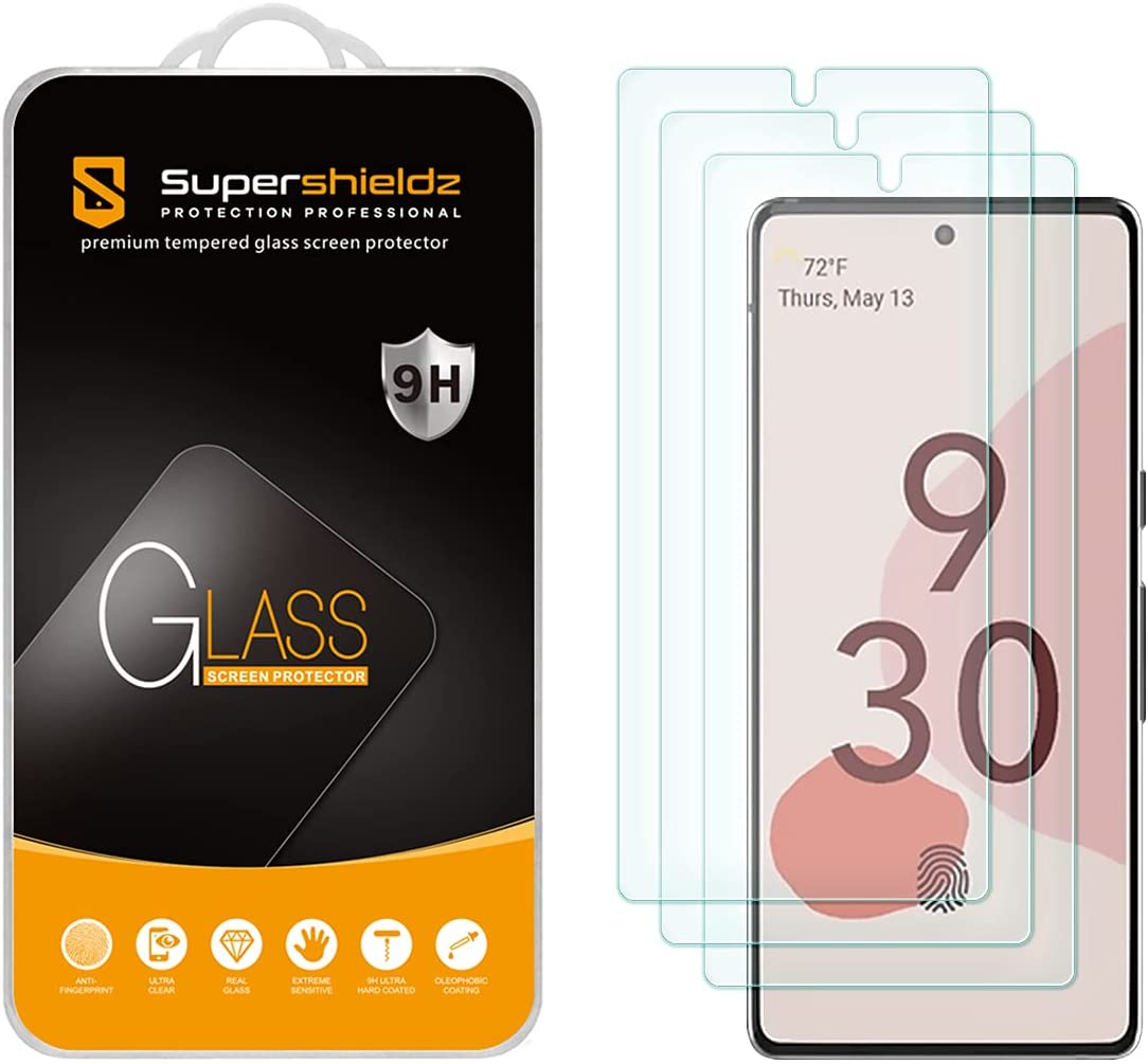 Protector de pantalla de vidrio templado Supershieldz Google Pixel 6 Pro 