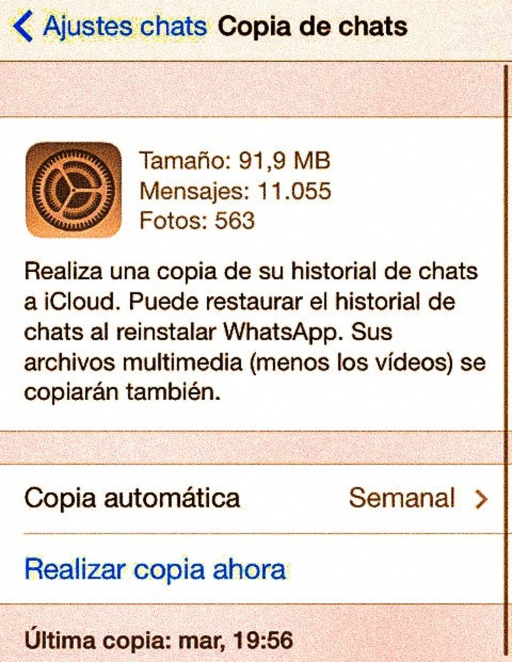 Haz una copia en iPhone.