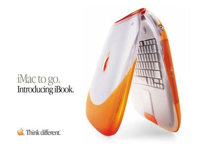 iBook naranja imac para llevar