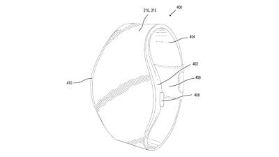 diseño de patente de pantalla envolvente de reloj de manzana