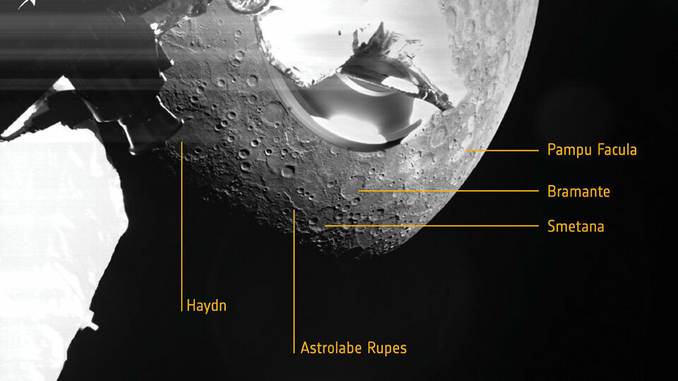 Cráteres identificados en la superficie de Mercurio.
