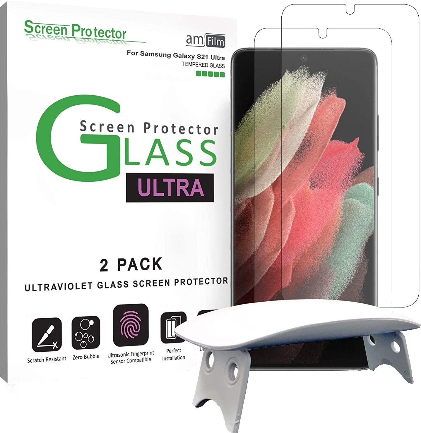 Protector de pantalla Amfilm 3D Curved Galaxy S21 Ultra