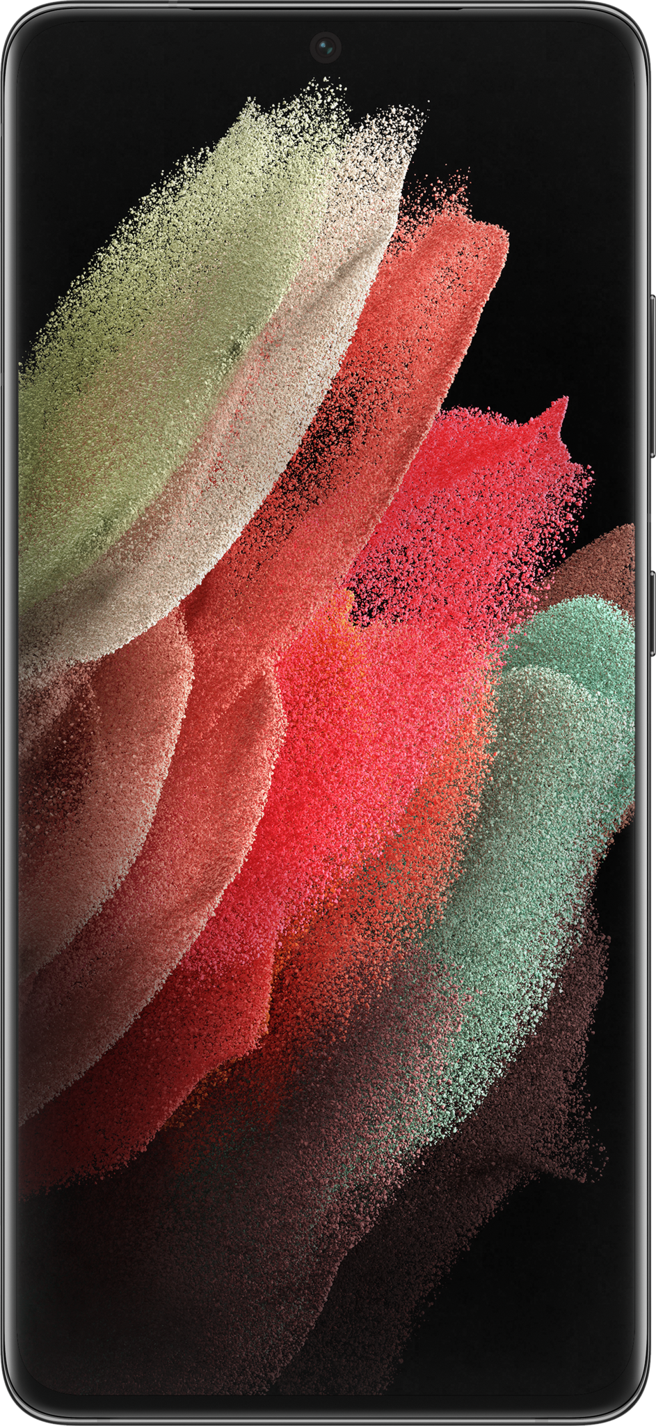 Samsung Galaxy S21 Ultra Render Phantom Negro Frontal Oficial