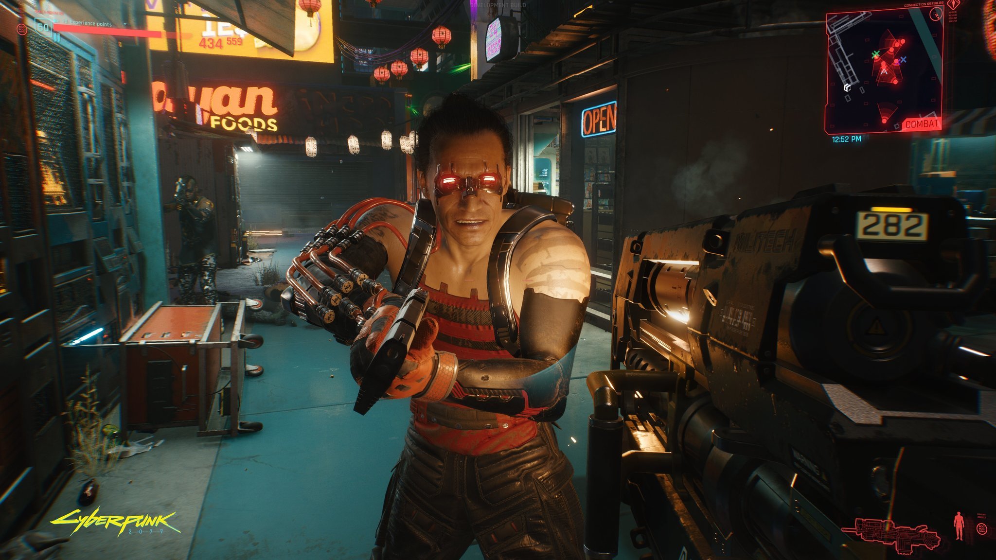 Cyberpunk 2077 Big Gun Alley Captura de pantalla