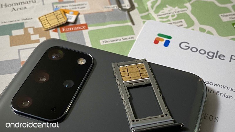 Google Fi Sim en el mapa