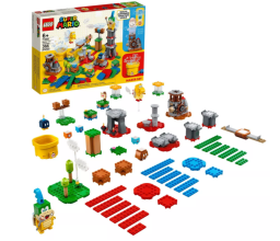 la caja de lego de super mario y sus legos incluidos