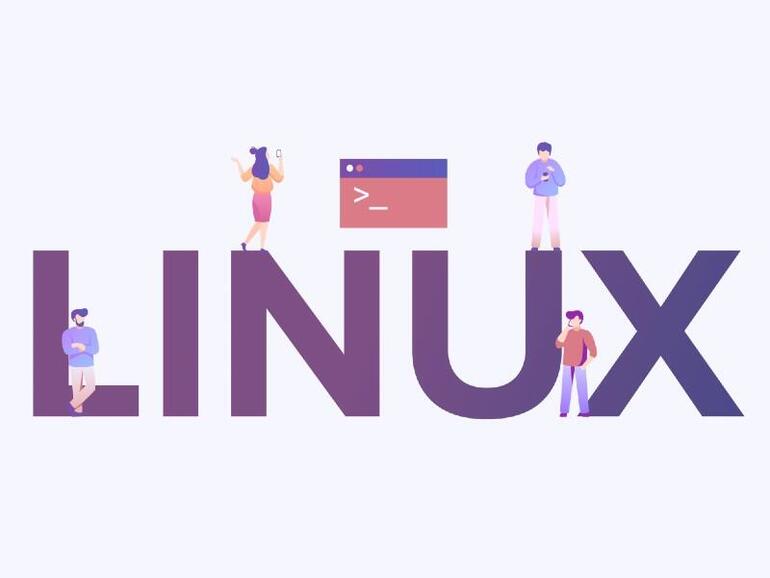 Logotipo de Linux en morado