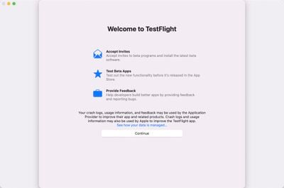 testflight para la aplicación mac