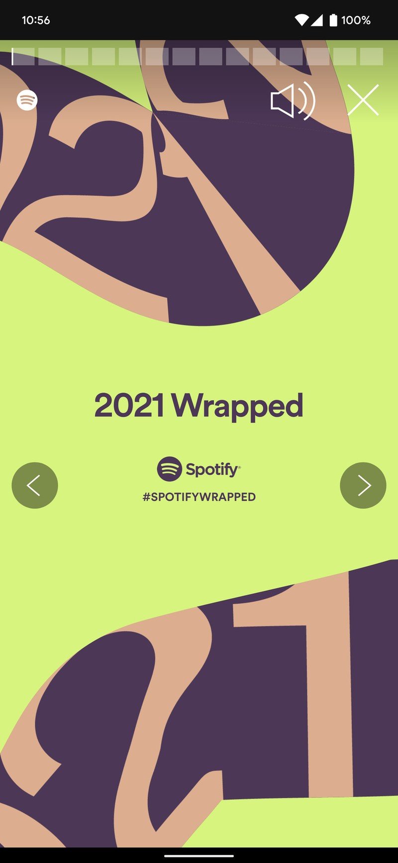 Navegación de Spotify Wrapped 2021