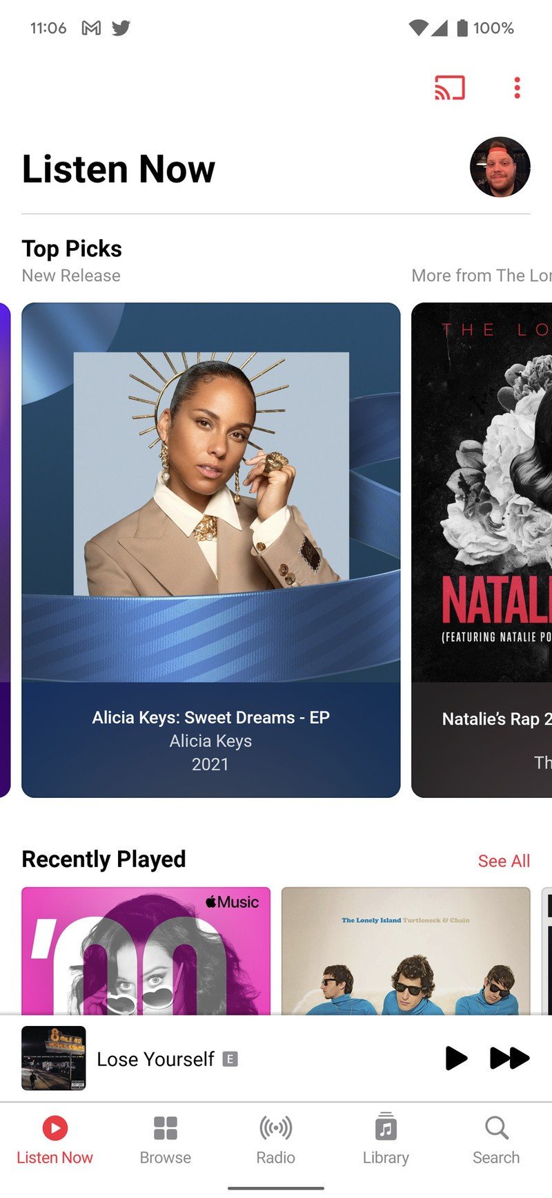 Reproducción de Apple Music 2021