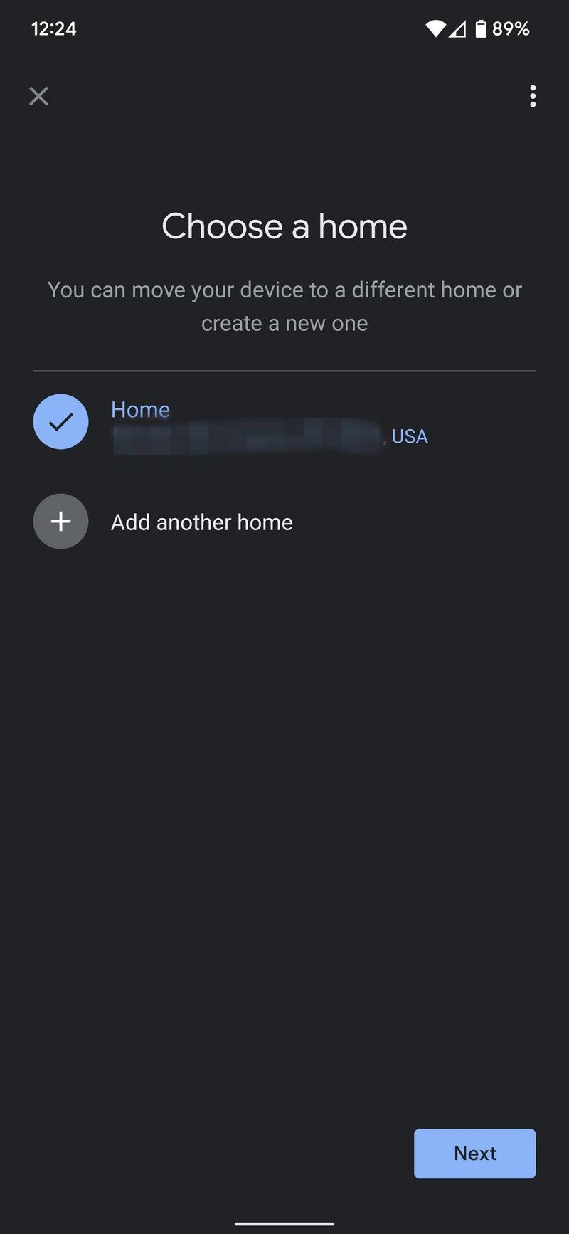 Google Home Agregar captura de pantalla del dispositivo