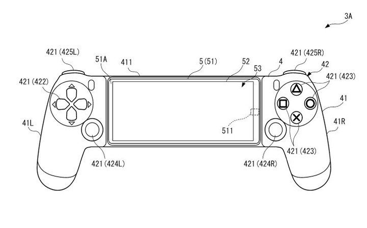 El diseño del controlador móvil de PlayStation.  Foto de Sony