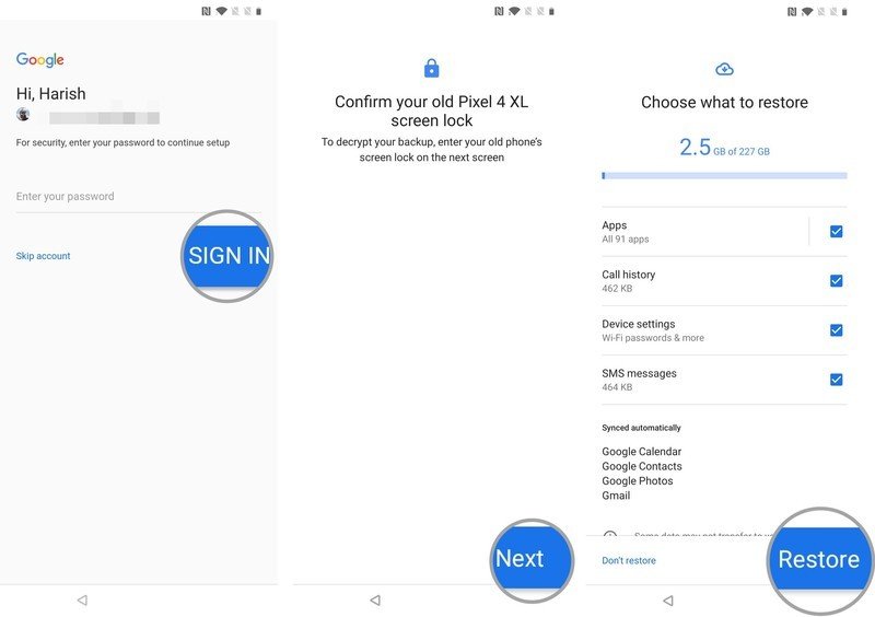 Cómo restaurar datos y configuraciones a su nuevo teléfono Android