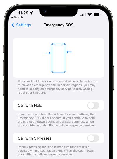 emergencia sos ios 15 2