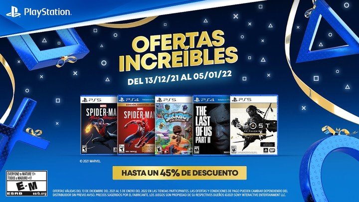 PlayStation ofrece descuentos en sus principales videojuegos exclusivos.