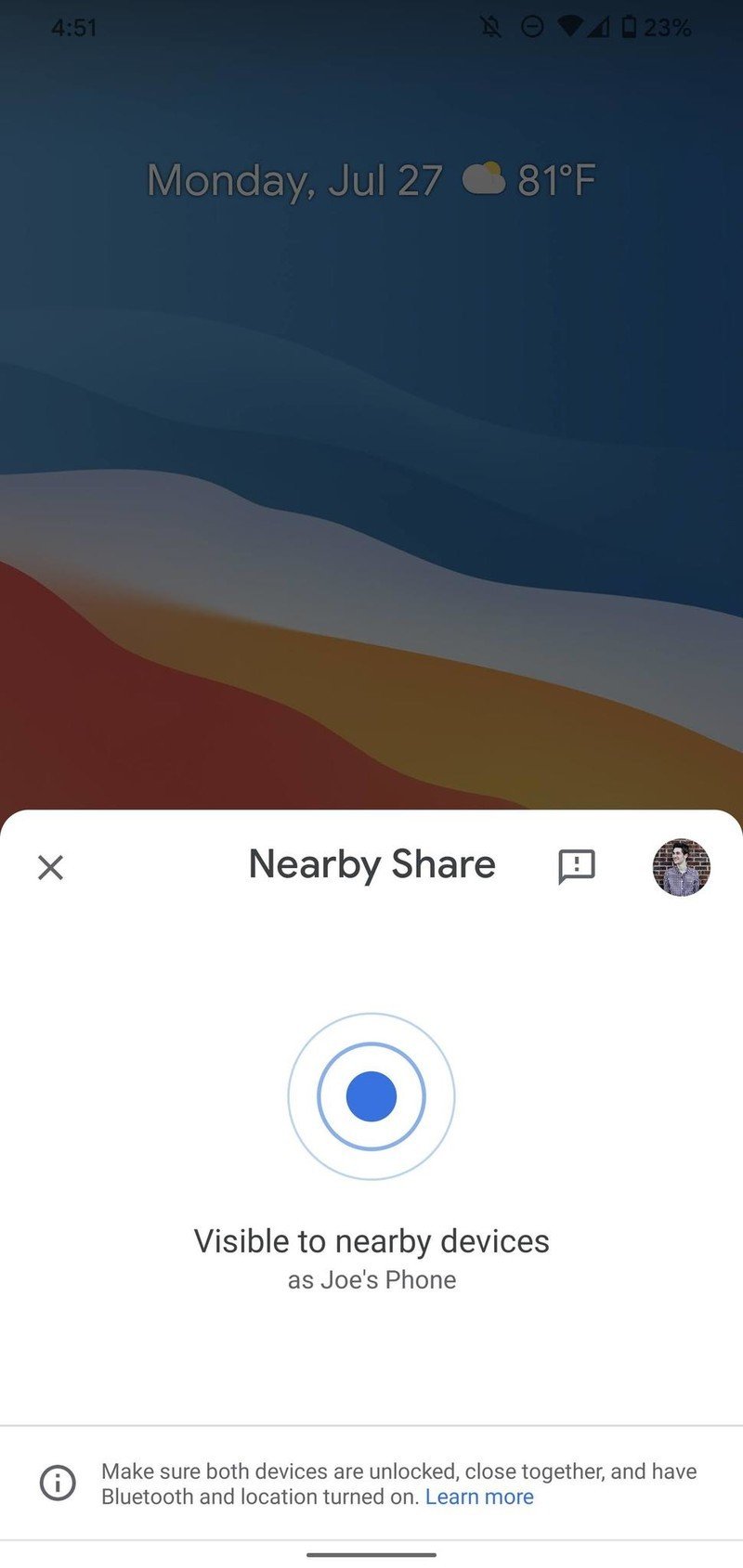 Cómo usar Near Share en su teléfono Android